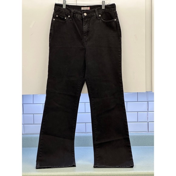 Levi's Denim - Levis 512 Perfectly Slimming Bootcut Jeans Black Denim Womens 12M